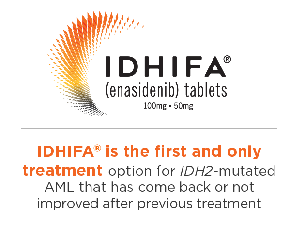 Targeting IDH2 | IDHIFA® (enasidenib) is a treatment option for AML that has come back or not improved after previous treatment